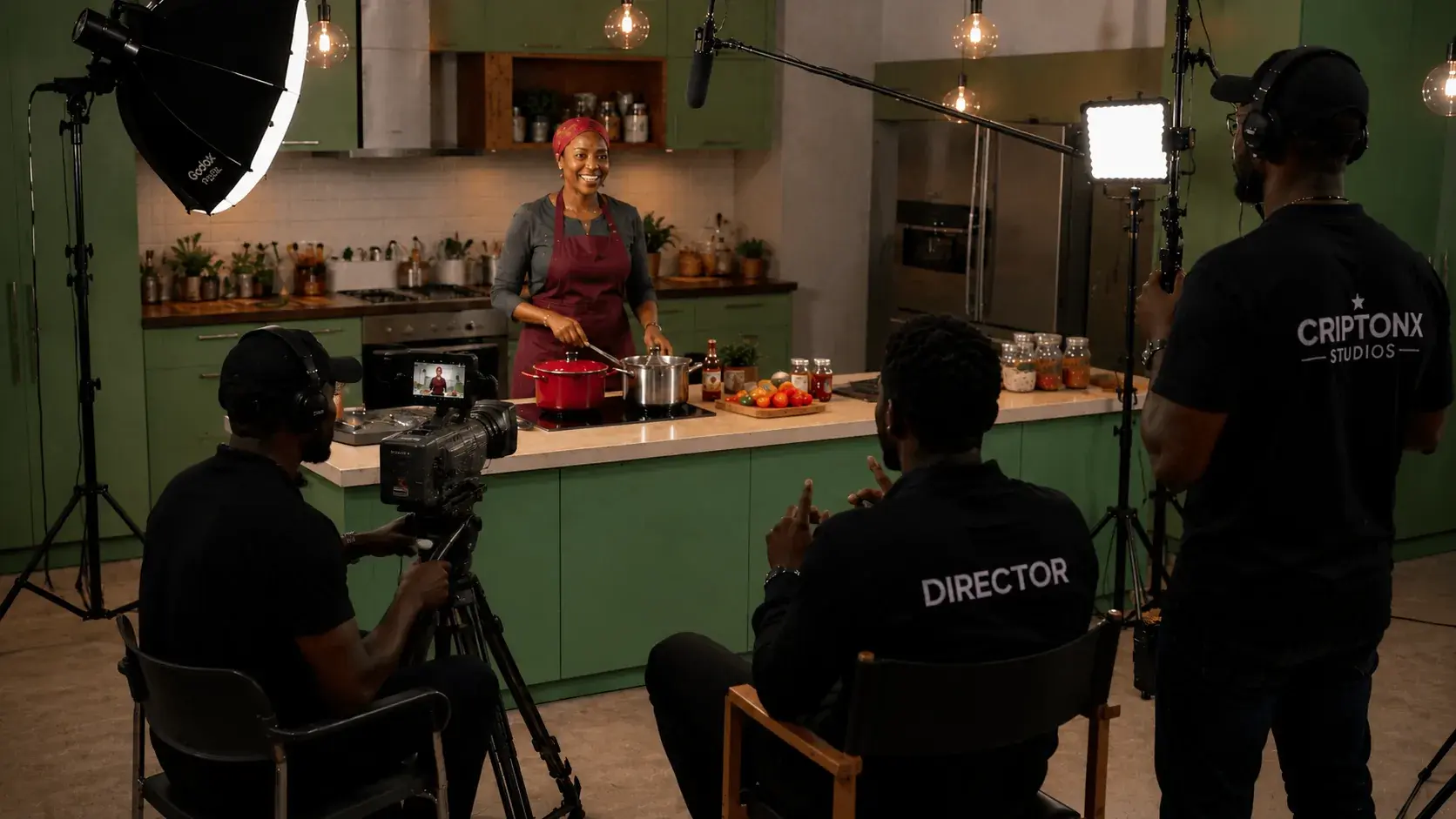 TV commercial production still