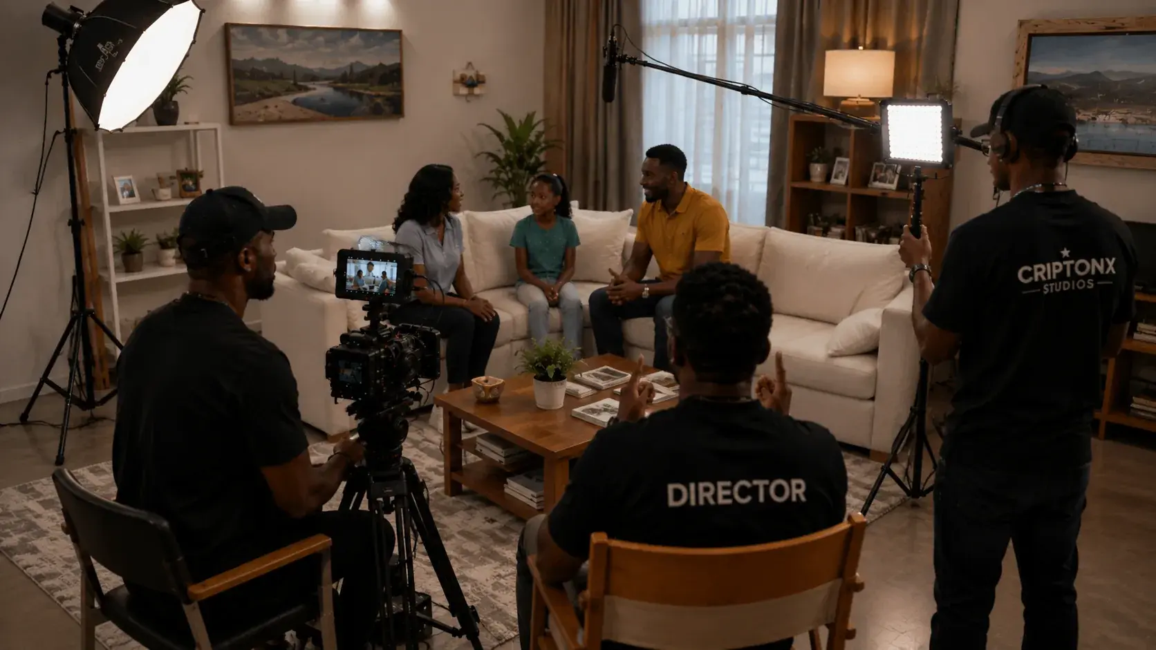 TV commercial production still
