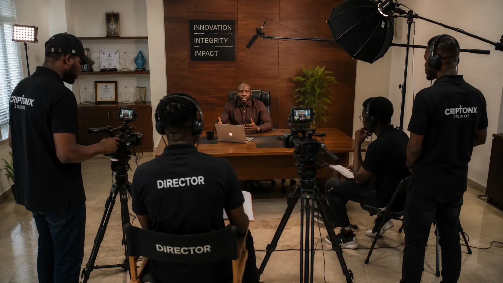 Executive interview production still