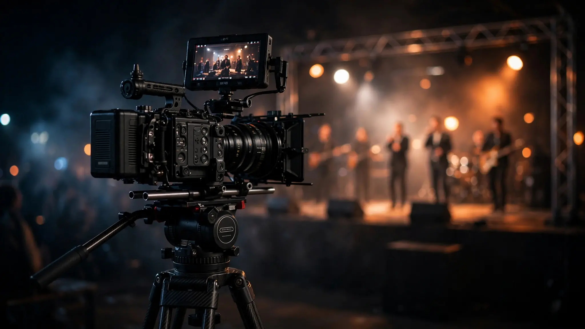 Criptonx Studios camera setup on a video production set